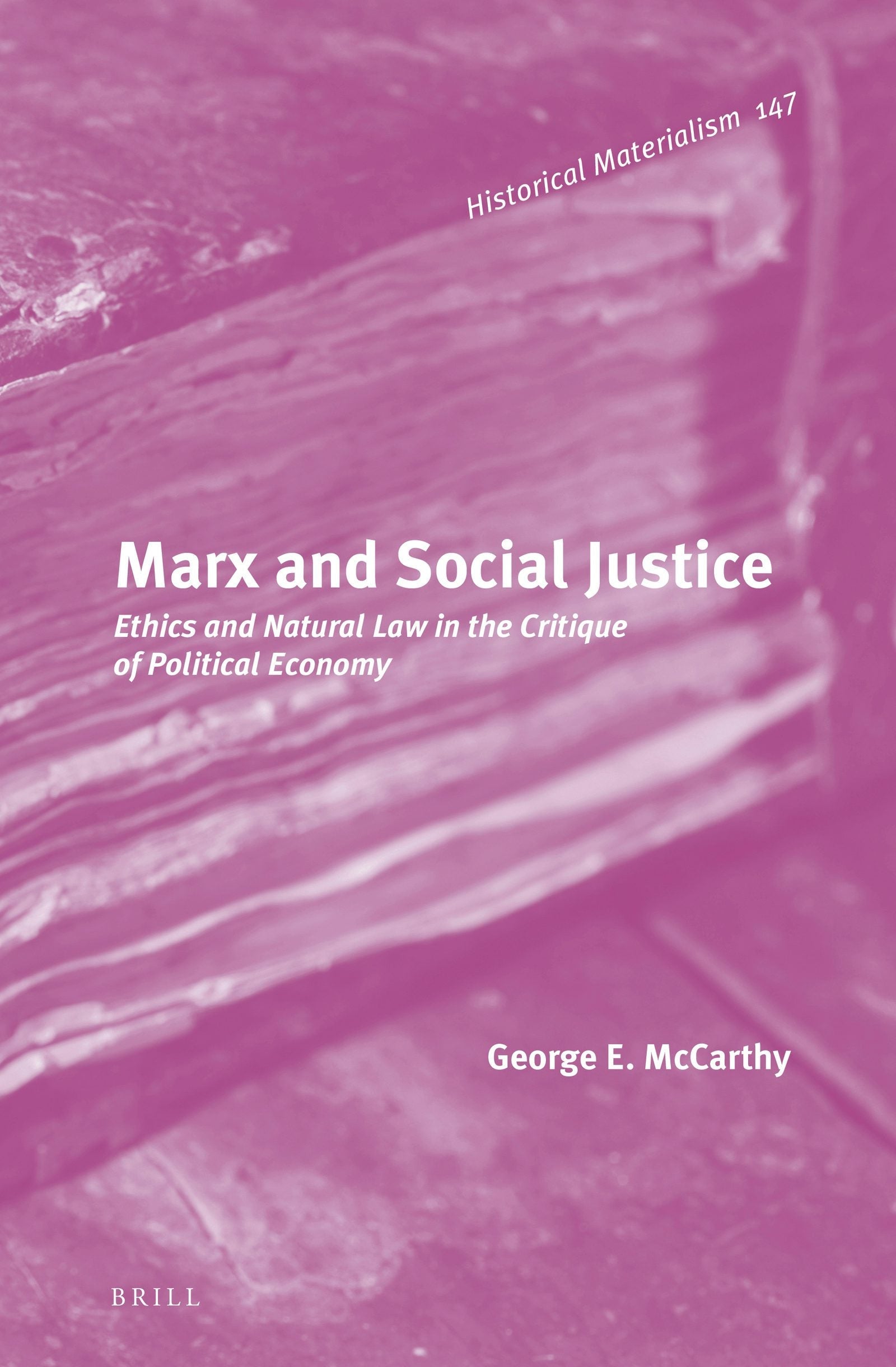 Book cover image for Marx and Social Justice ISBN: 9789004311954